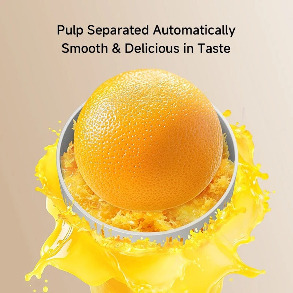 Deerma - Electric Citrus Juicer (LC01) - Cordless, Portable, Automatic Pulp Separation System, 1500mAh, 45W, BPA-Free - 
