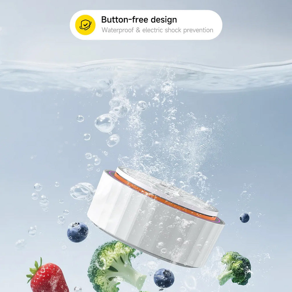Deerma - Washing Machine (GS01) - Automatic, 21W, 2000mAh, Portable Fruits Cleaner, Boost Food Freshness, Vortex Power -