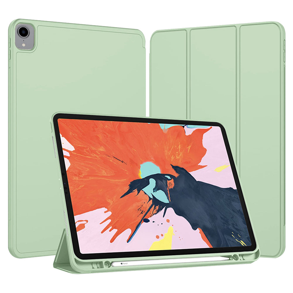 Techsuit - Flex Trifold (with Pencil Holder) - iPad Pro 12.9 (2018/2020/2021/2022) - Matcha Green