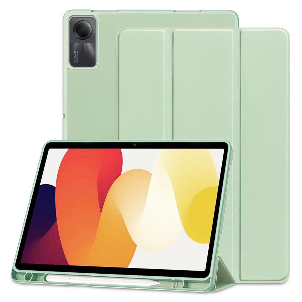 Techsuit - Flex Trifold (with Pencil Holder) - Xiaomi Redmi Pad SE 11" - Matcha Green