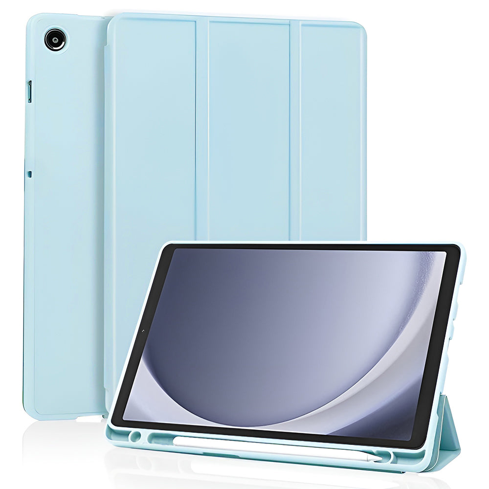 Techsuit - Flex Trifold (with Pencil Holder) - Samsung Galaxy Tab A11 / A9 - Sky Blue