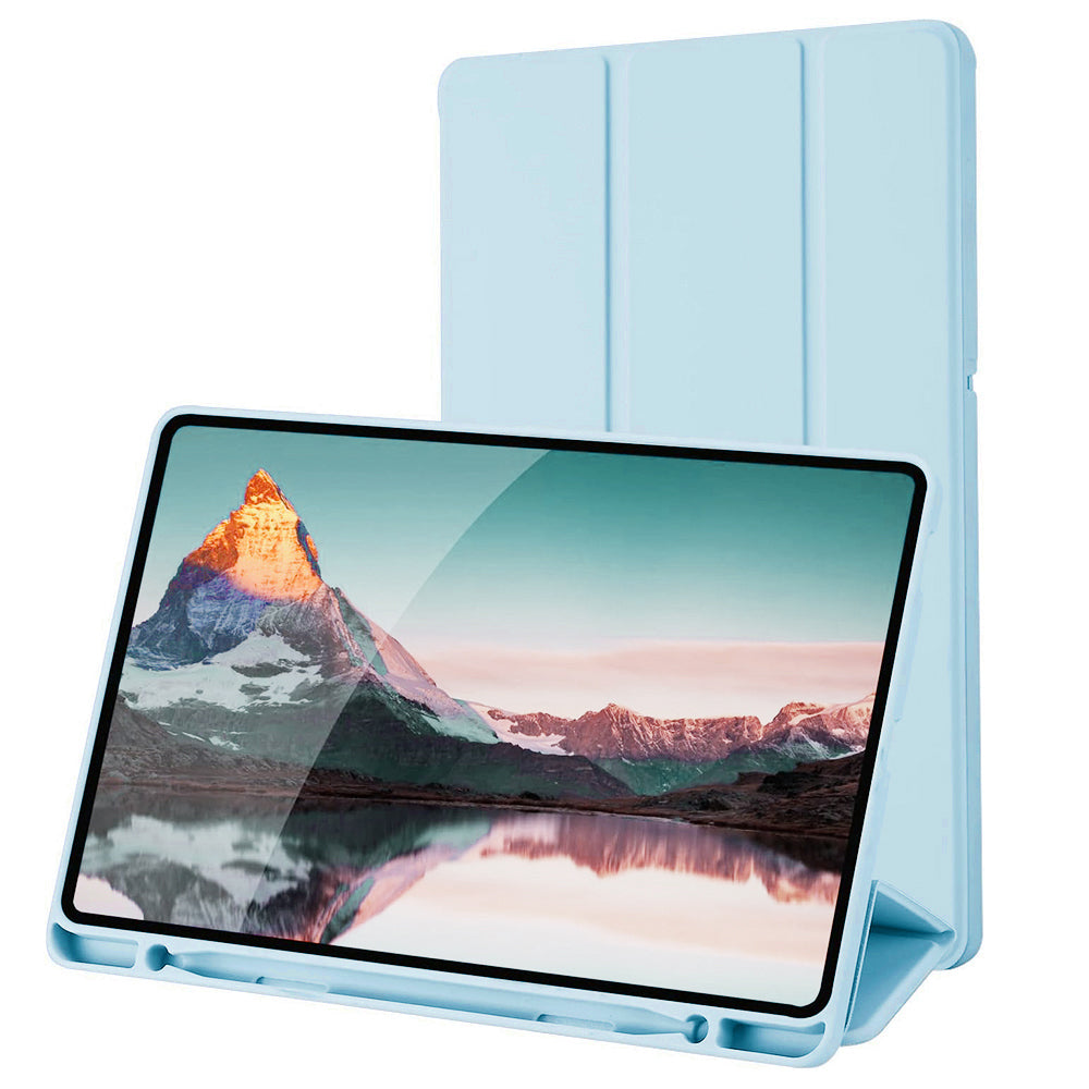 Techsuit - Flex Trifold (with Pencil Holder) - Samsung Galaxy Tab S6 Lite (2020/2022/2024) - Sky Blue