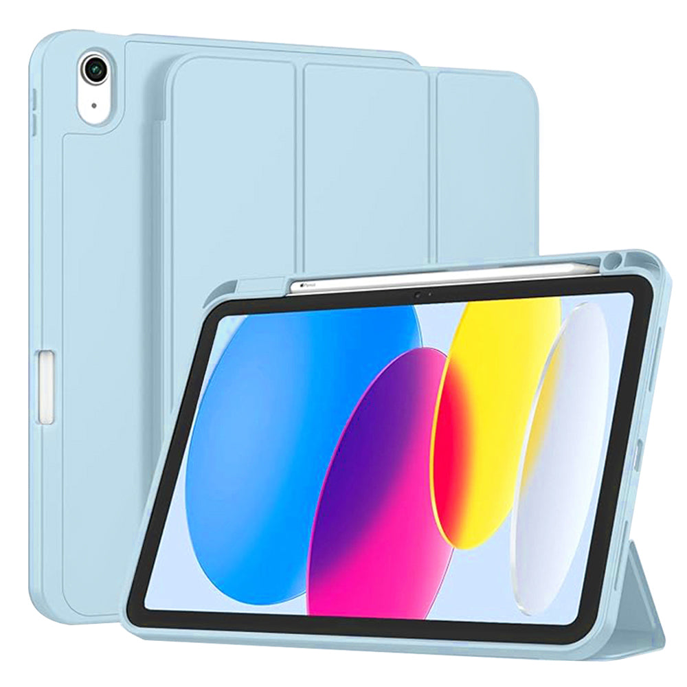 Techsuit - Flex Trifold (with Pencil Holder) - iPad 10 (2022) 10.9 / 11 (2025) - Sky Blue