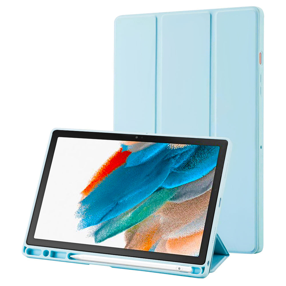 Techsuit - Flex Trifold (with Pencil Holder) - Samsung Galaxy Tab A8 10.5 (2021) - Sky Blue