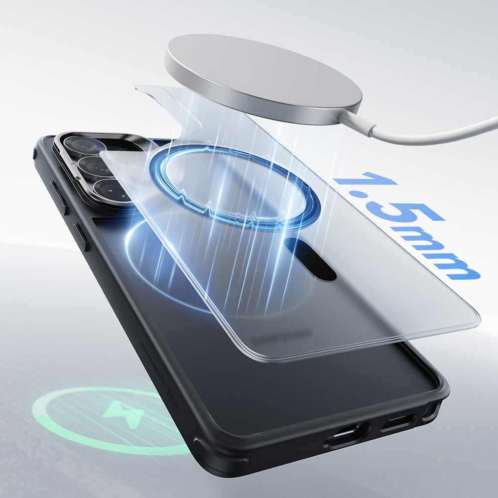 ESR - Classic Hybrid HaloLock Kickstand - Samsung Galaxy S26 Ultra - Frosted Black
