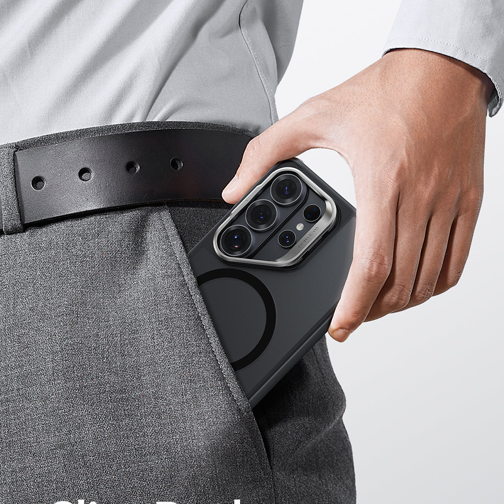 ESR - Classic Hybrid HaloLock Kickstand - Samsung Galaxy S26 Ultra - Frosted Black