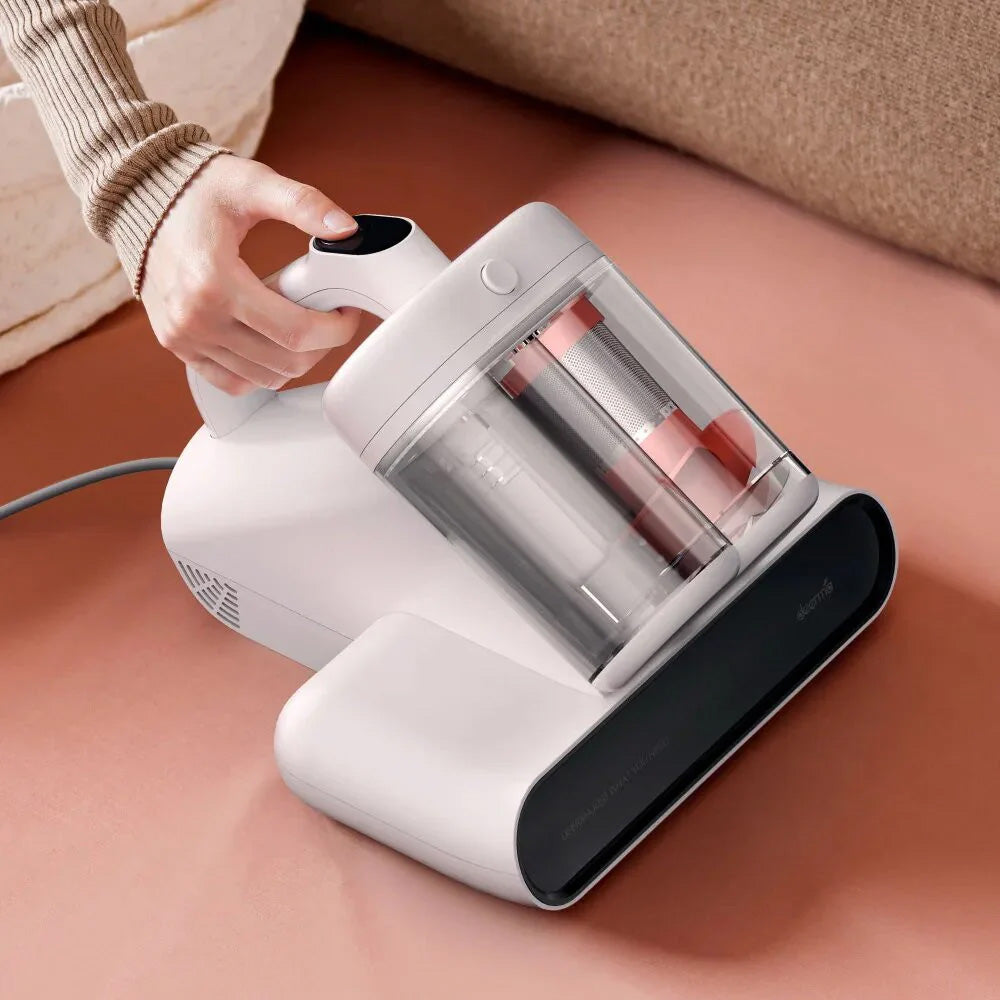 Deerma Cordless Vacuum Cleaner (CM980W), 13000Pa, 450W, 0.6L, HEPA Filter, UV-C Lamp, 60C High Temp 4D Bed Heating, Alb 