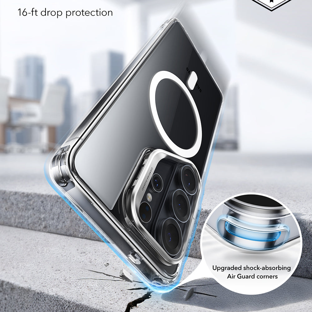 ESR - Classic Hybrid HaloLock Kickstand - Samsung Galaxy S26 Ultra - Clear