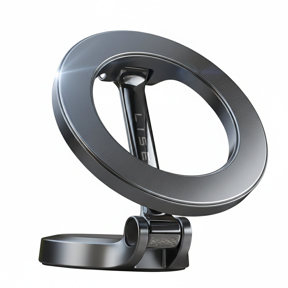 Lisen - Car Holder (YL0224010003) - MagSafe, for Dashboard, Universal, 360° Rotation, Foldable, N52 Magnets - Black