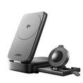 Lisen - Wireless Charger W106 (YL0424120009) - with Wall Charger, MagSafe, Fast Charging, 3in1, Qi2, Foldable, 15W - Gre