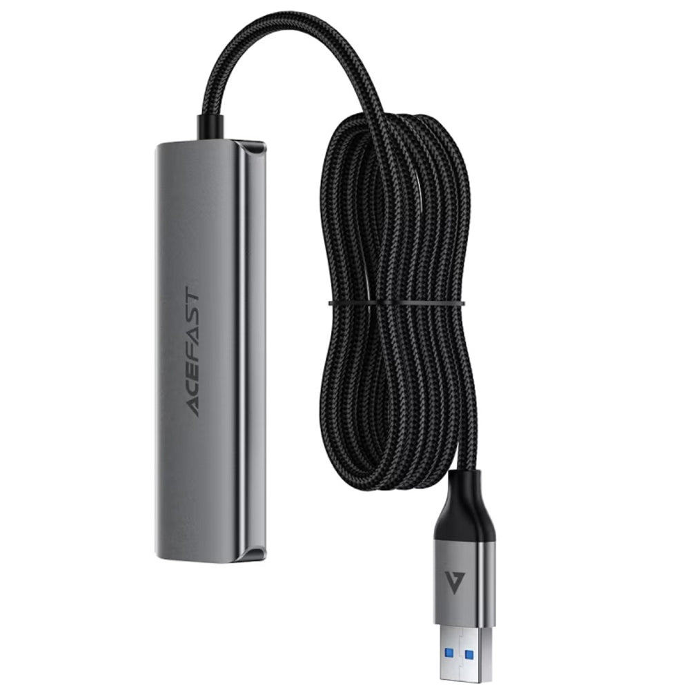 Acefast Hub/Dock Acefast Hub 4 in 1 (J17), 4 x USB3.0, 5Gbps, Plug & Play, Aluminum Alloy, 5V/3A, USB Cable, 1m, Metal G