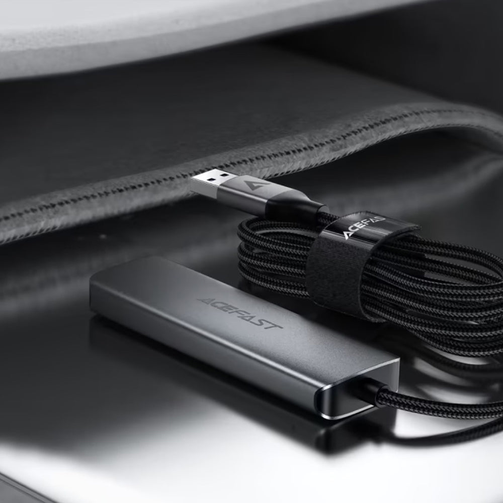 Acefast Hub/Dock Acefast Hub 4 in 1 (J17), 4 x USB3.0, 5Gbps, Plug & Play, Aluminum Alloy, 5V/3A, USB Cable, 1m, Metal G