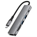 Acefast Hub/Dock Acefast Docking Station 6 in 1 (J18), USB-C to 2x USB3.0, USB-C PD 90W, HDMI 4K, SD/TF Card, Plug&Play,