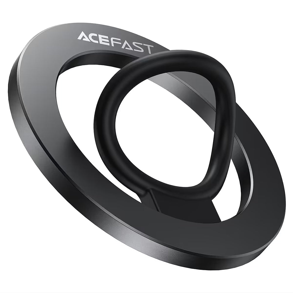Acefast Suport Acefast Magnetic Phone Ring (E35), Ultra-Thin Design, N52 Magnet, Anti-Slip Silicone, Negru – imagine 2