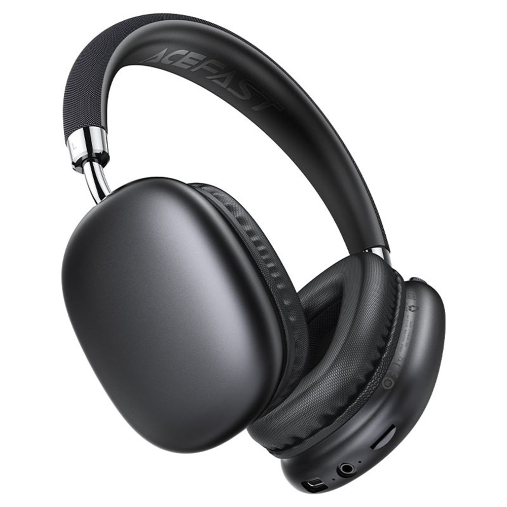 Acefast Casti Acefast Wireless Headset (H13), 40mm Hi-Fi Drivers, BT 6.0, Game Mode, Bass Boost, TF Card, HD Mic, Negru 