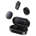 Acefast Casti Acefast Wireless Lavalier Microphones (R3), Dual Mic, Magnetic Clip, AI Noise Reduction, 80m Range, 25ms L