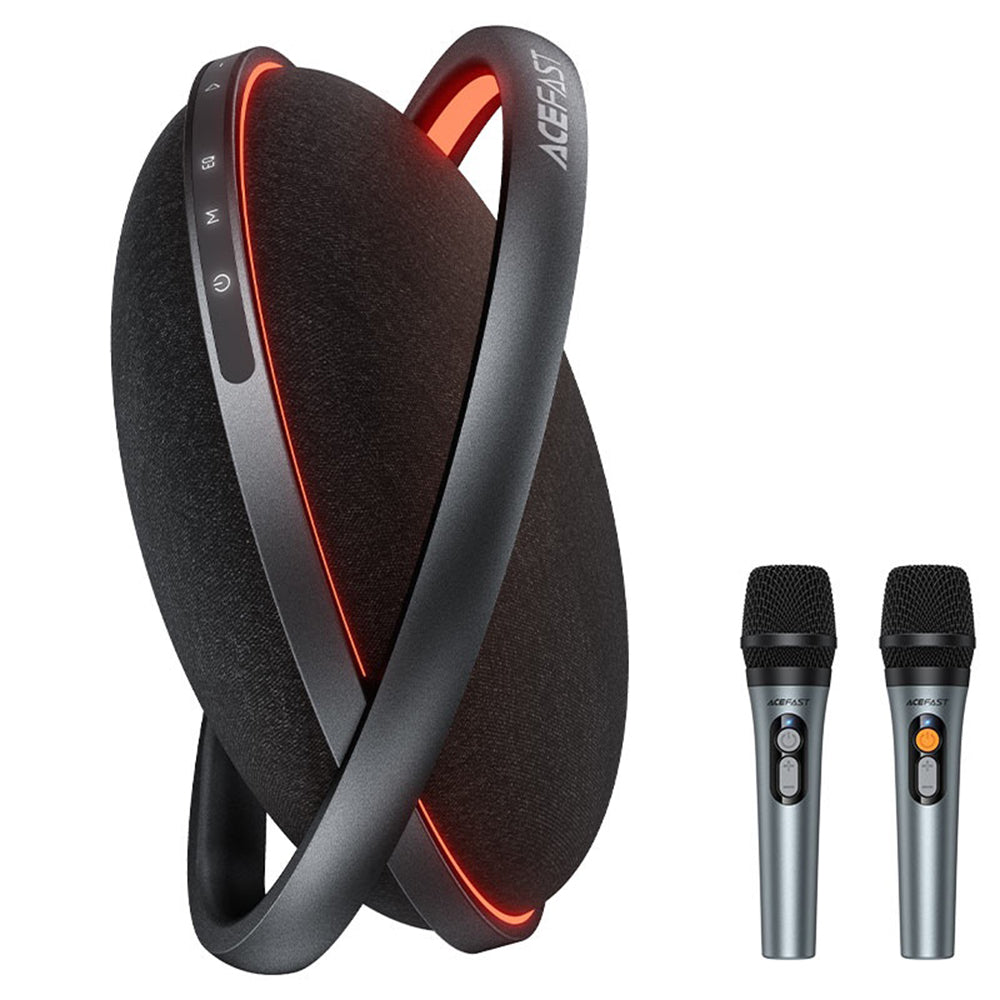 Acefast Casti Acefast Portable Wireless Speaker (K5 Max), with Dual Wireless Mics, 350W Peak, TWS Stereo, DSP, RGB Light
