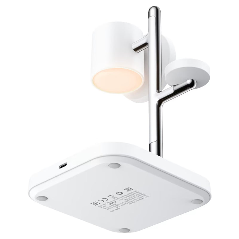Acefast Incarcator Acefast 3 in 1 Magnetic Wireless (E39), Qi2.2, Phone + Watch + TWS, Night Light, 32.5W, Alb – imagine