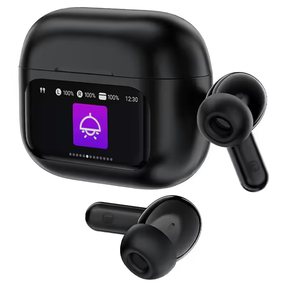 Acefast Casti Acefast (W6), ANC, AI ENC, Smart Display, Gaming Mode, BT5.4, Negru – imagine 2
