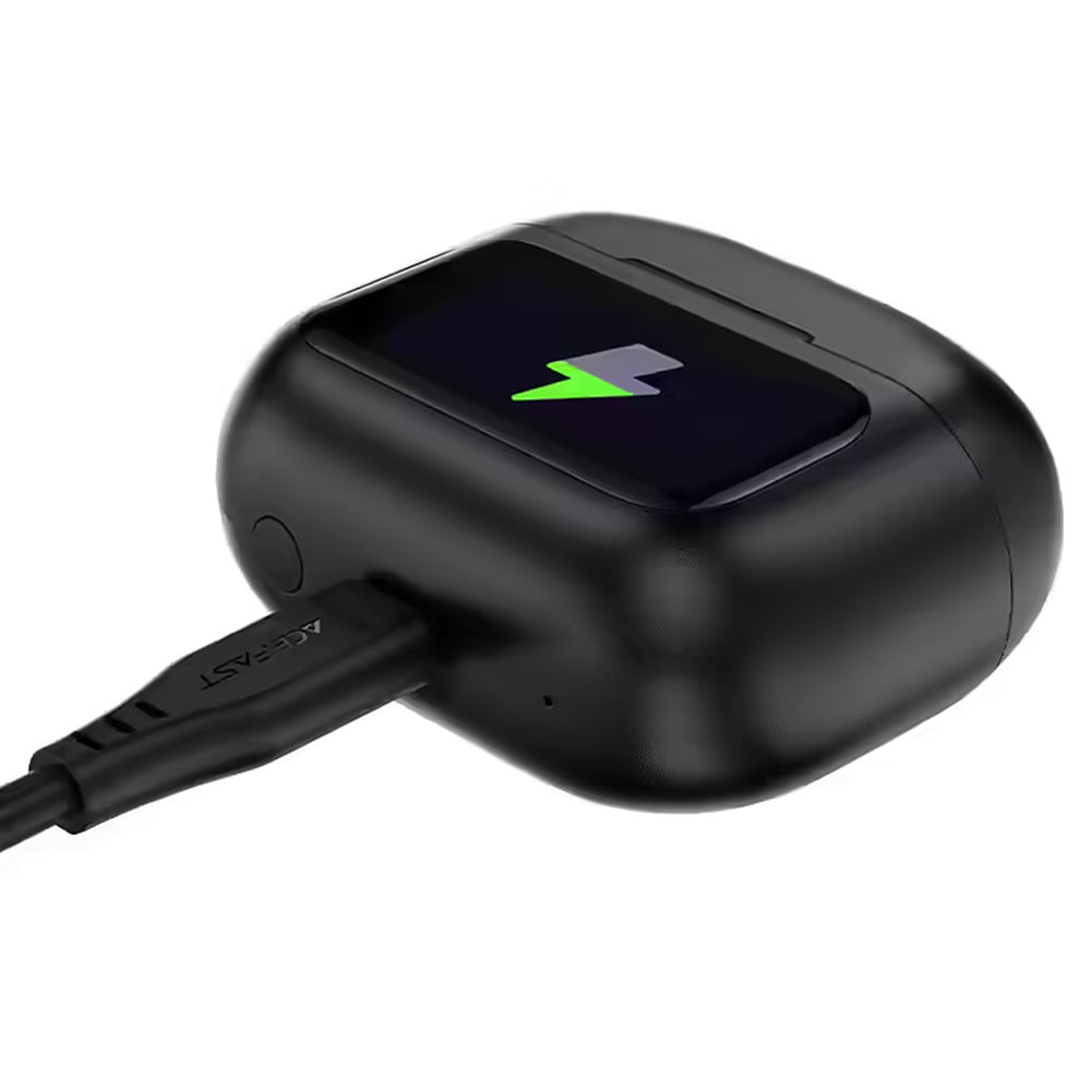 Acefast Casti Acefast (W6), ANC, AI ENC, Smart Display, Gaming Mode, BT5.4, Negru – imagine 4