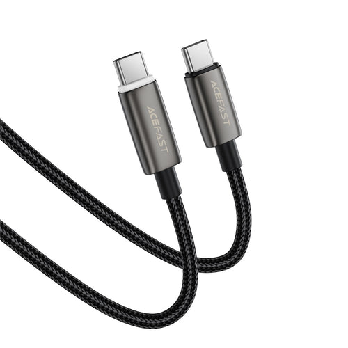 Acefast Cablu Acefast (C23-03), USB-C to USB-C, Smart Power-Off, 60W Fast Charge, Braided cable, 1.2m, Negru – imagine 2