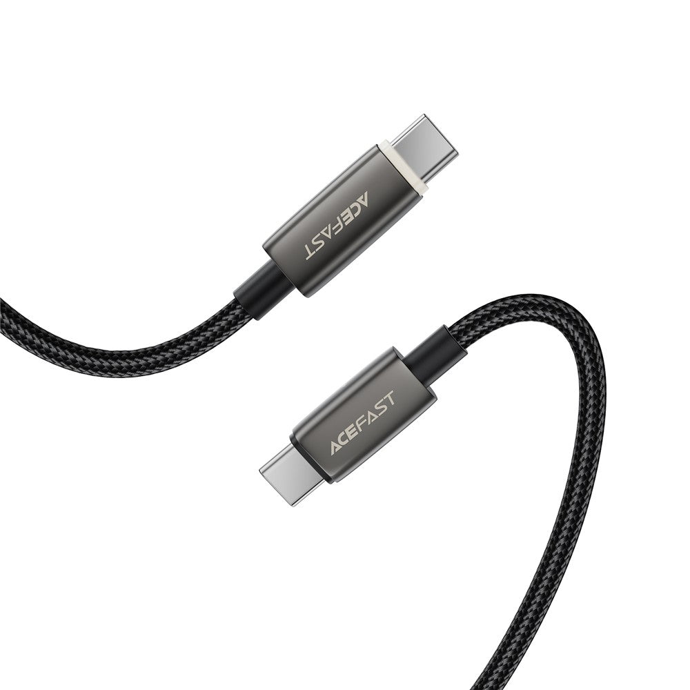 Acefast Cablu Acefast (C23-03), USB-C to USB-C, Smart Power-Off, 60W Fast Charge, Braided cable, 1.2m, Negru – imagine 4