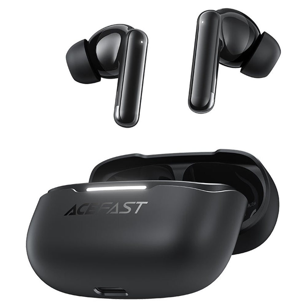 Acefast Casti Acefast (W5), In-Ear Design, TWS, 6-Mics Hybrid ANC, Dual-mic ENC, BT5.4, IPX4, Negru – imagine 4
