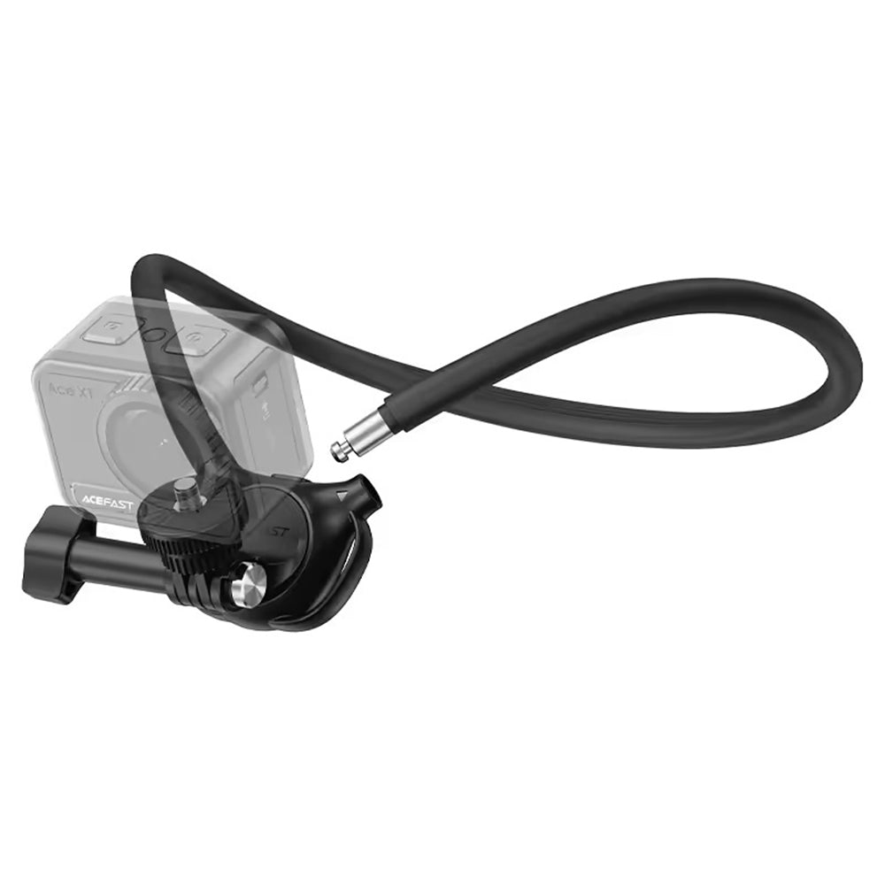 Acefast Suport Acefast Neck Action Camera (E37), Hands-Free POV, Ergonomic Design, Enhanced Camera Stability, Negru – im