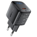 Acefast Incarcator Acefast (A135), Type-C, GaN, Fast Charge, PD45W, LED Display, AC100-240V, 1.2A, 50Hz/60Hz, EU Plug, N