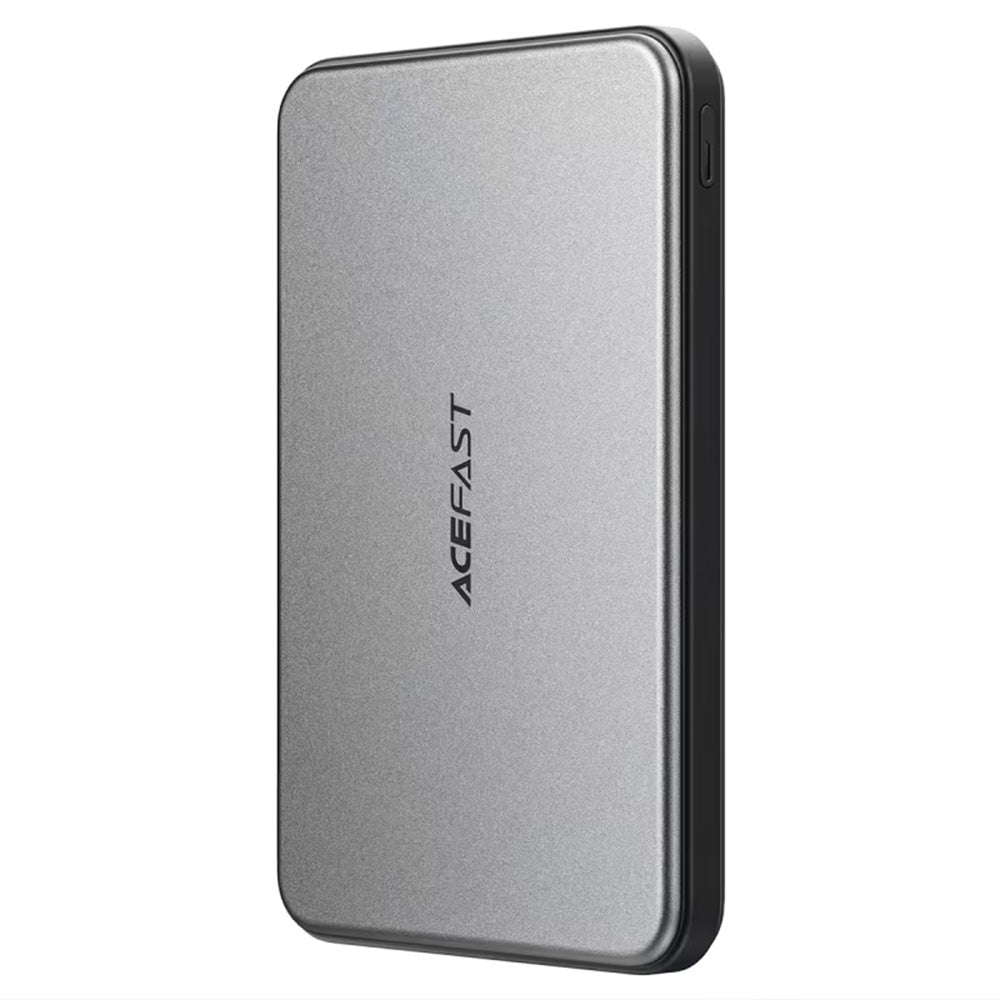 Acefast Baterie externa Acefast Magnetic Wireless (M30), with Type-C Cable, MagSafe, Ultra-thin, 2x USB-C, LED, 5000mAh,
