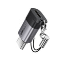 Acefast Adaptor Acefast Adapter (J19), Lightning Female to USB-C Male, 60W Charging, USB2.0 Data Transmission, Gri