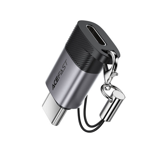 Acefast Adaptor Acefast Adapter (J19), Lightning Female to USB-C Male, 60W Charging, USB2.0 Data Transmission, Gri