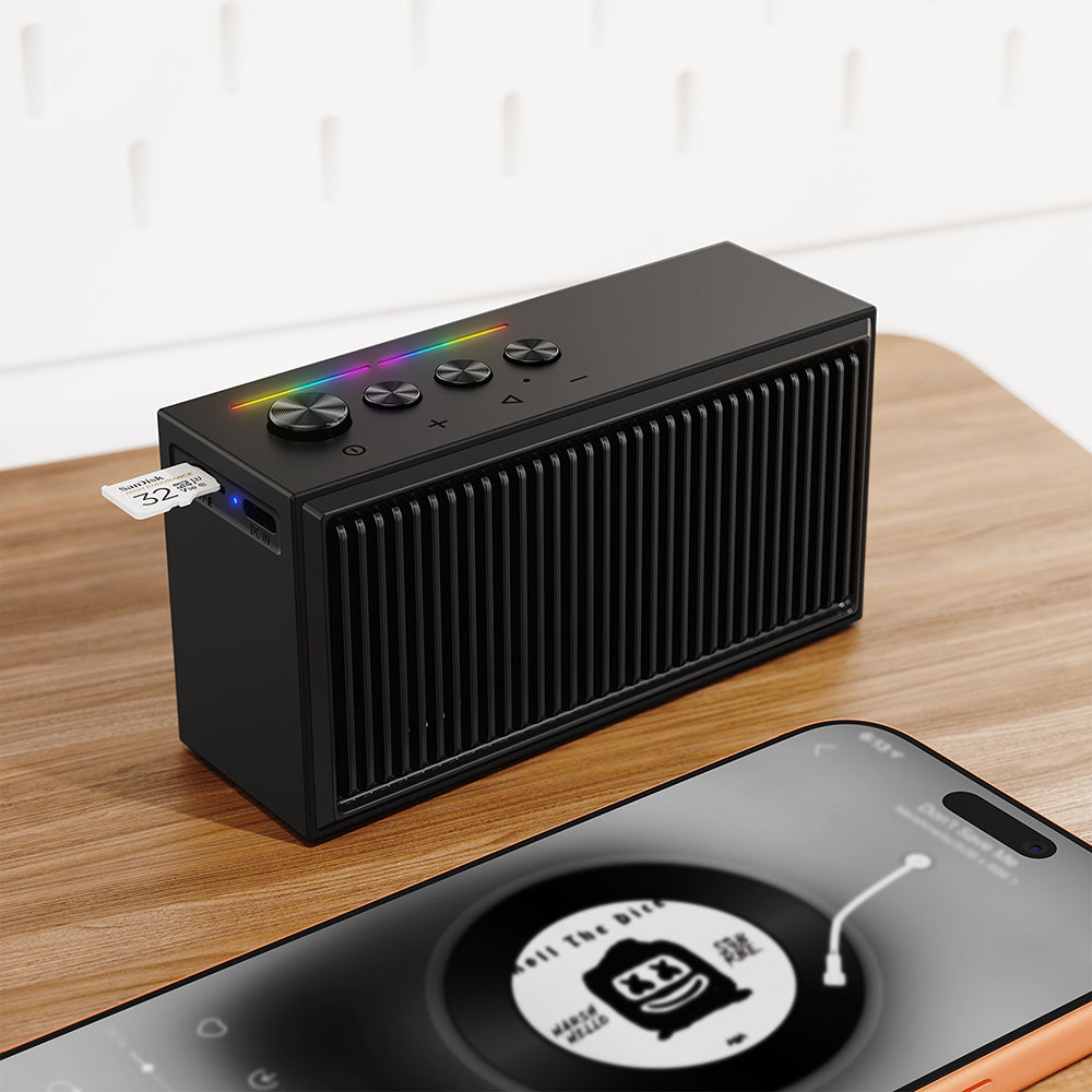 Acefast Casti Acefast Portable Wireless Speaker (K9 Go), TWS, TF, Bluetooth 6.0, HFP Hands-Free Calls, RGB, 1200mAh, IPX