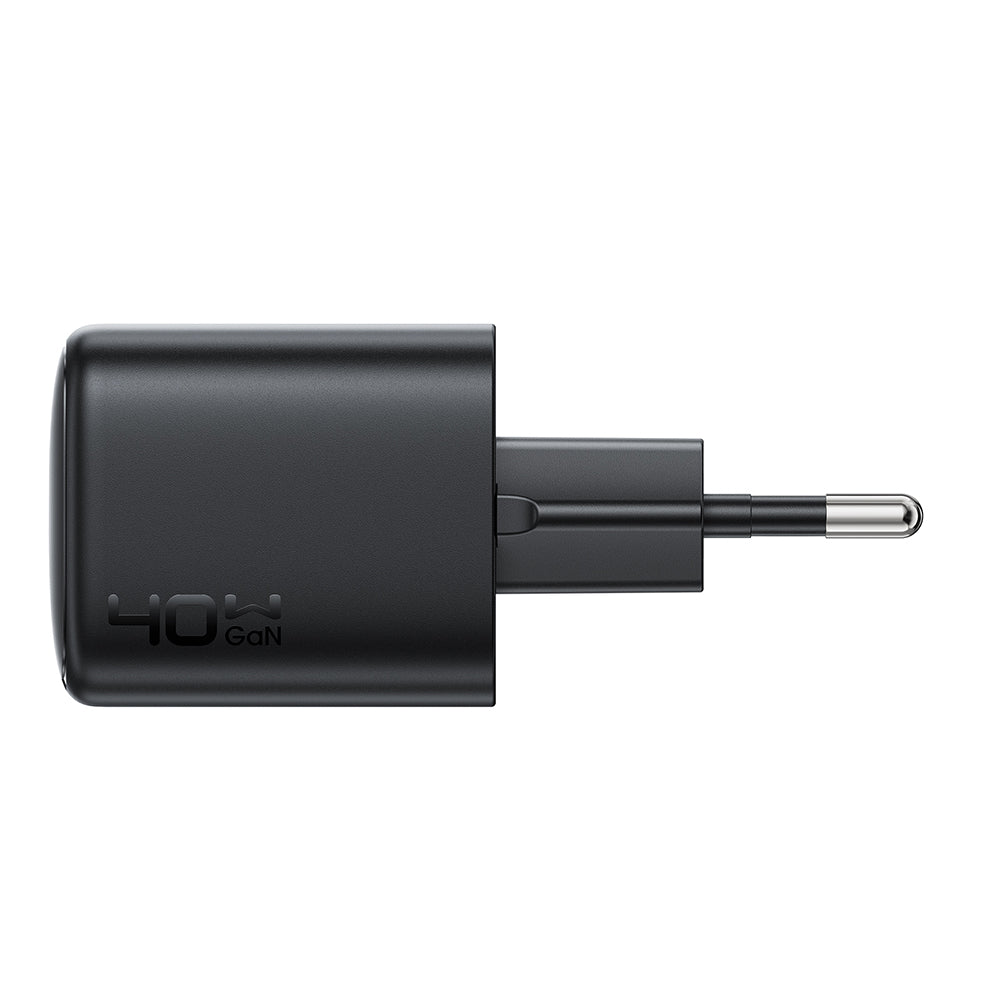 Acefast Incarcator Acefast (A136), Type-C, Fast Charge, GaN, Mini Design, PD40W, EU Plug, Negru – imagine 2