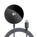 Acefast Incarcator Acefast Magnetic Wireless (E24), MagSafe, Fast Charge, Qi2, Type-C, 15W, 2.25A, Tempered Glass, 1.2m,