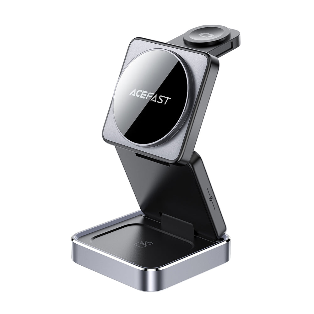 Acefast Incarcator Acefast Charging Station 3in1 (E20), MagSafe for Phone, Earbuds, Apple Watch, 23W, 3A, Foldable, Meta