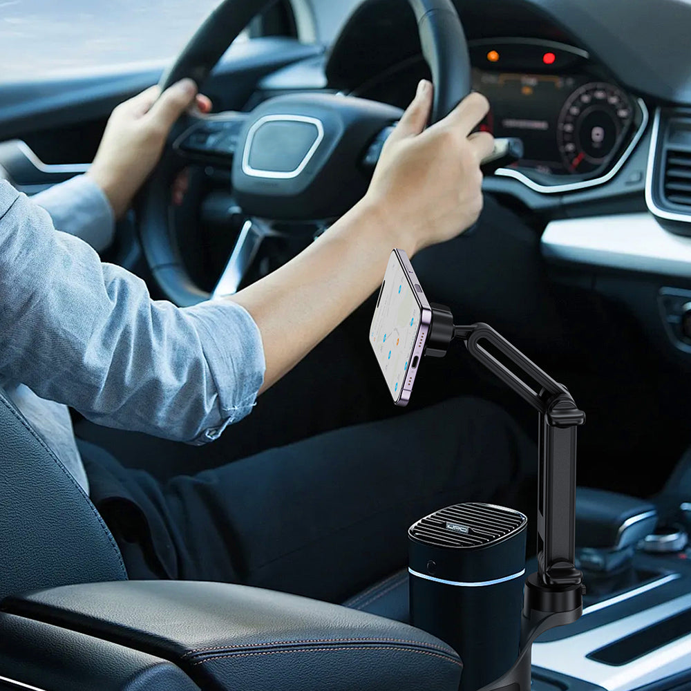 Acefast- Car Holder (D62) - Magnetic, with 2 Bases, N52 Magnets, Multi-angle Adjustment, Non‑slip Silicone, Universal - 