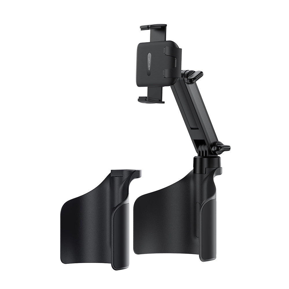 Acefast- Car Holder (D63) - with 2 Bases, Reliable Clamps, One-key Opening, Flexible Rod, Non‑slip Silicone, Universal -