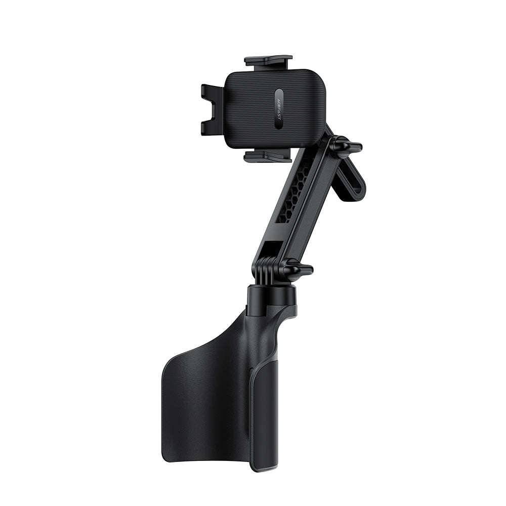 Acefast- Car Holder (D63) - with 2 Bases, Reliable Clamps, One-key Opening, Flexible Rod, Non‑slip Silicone, Universal -