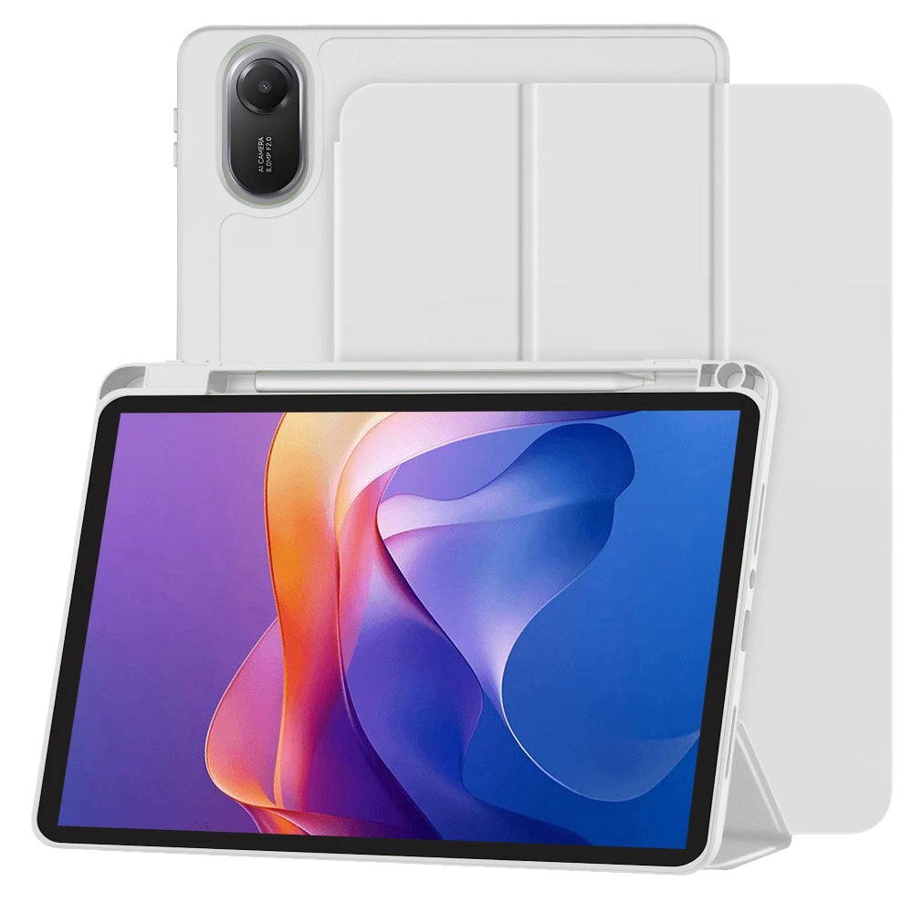 Techsuit - Flex Trifold (with Pencil Holder) - Xiaomi Redmi Pad 2 - Gray