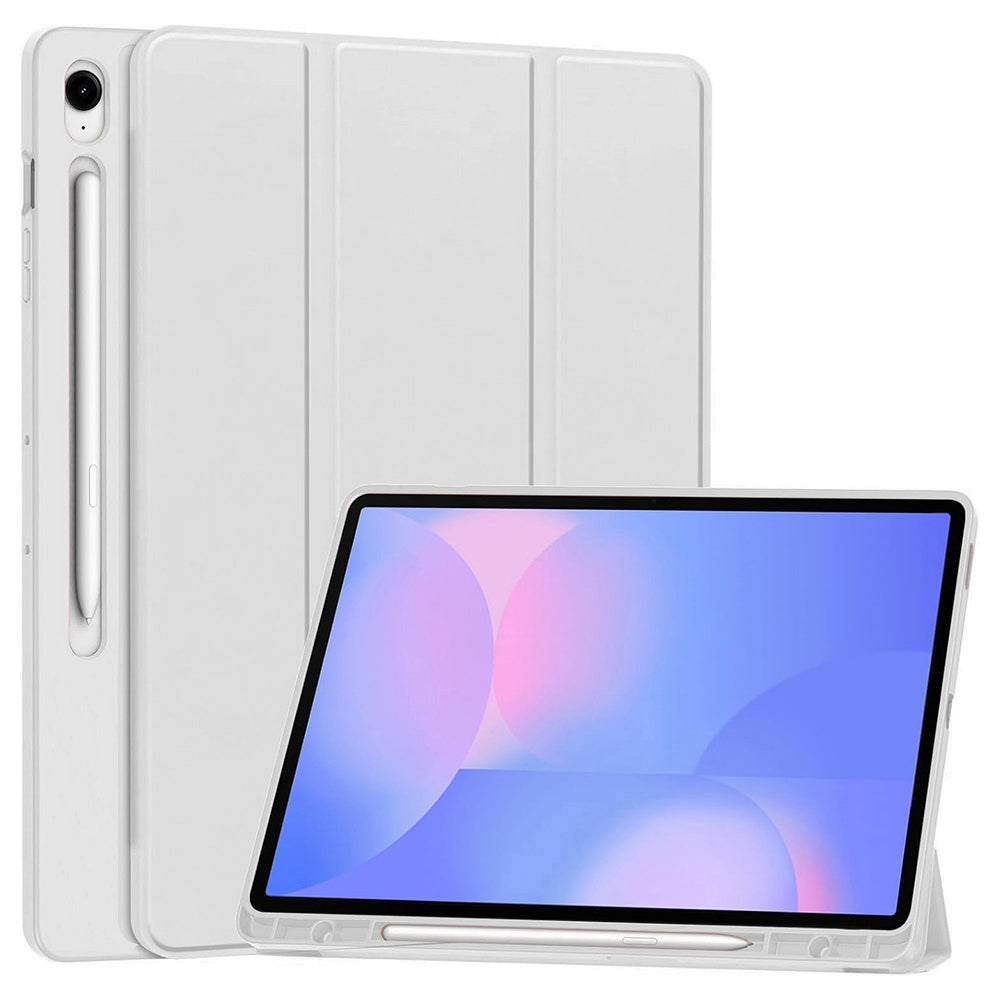 Techsuit - Flex Trifold (with Pencil Holder) - Samsung Galaxy Tab S10 FE Plus - Gray