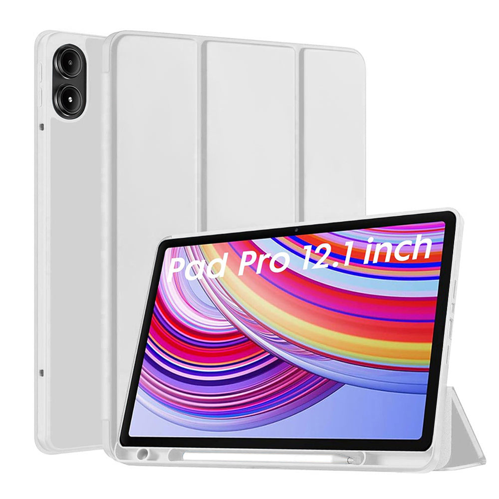 Techsuit - Flex Trifold (with Pencil Holder) - Xiaomi Redmi Pad Pro / Redmi Pad Pro 5G / Poco Pad - Gray