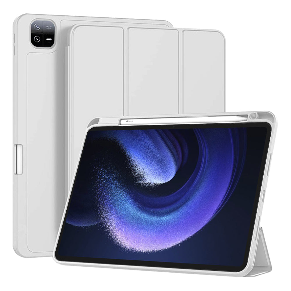 Techsuit - Flex Trifold (with Pencil Holder) - Xiaomi Pad 6 / Pad 6 Pro - Gray