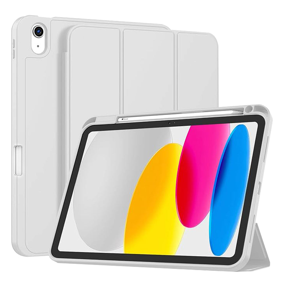 Techsuit - Flex Trifold (with Pencil Holder) - iPad 10 (2022) 10.9 / 11 (2025) - Gray