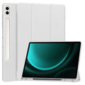 Techsuit - Flex Trifold (with Pencil Holder) - Samsung Galaxy Tab S9 Plus / S10 Plus / S9 FE Plus - Gray