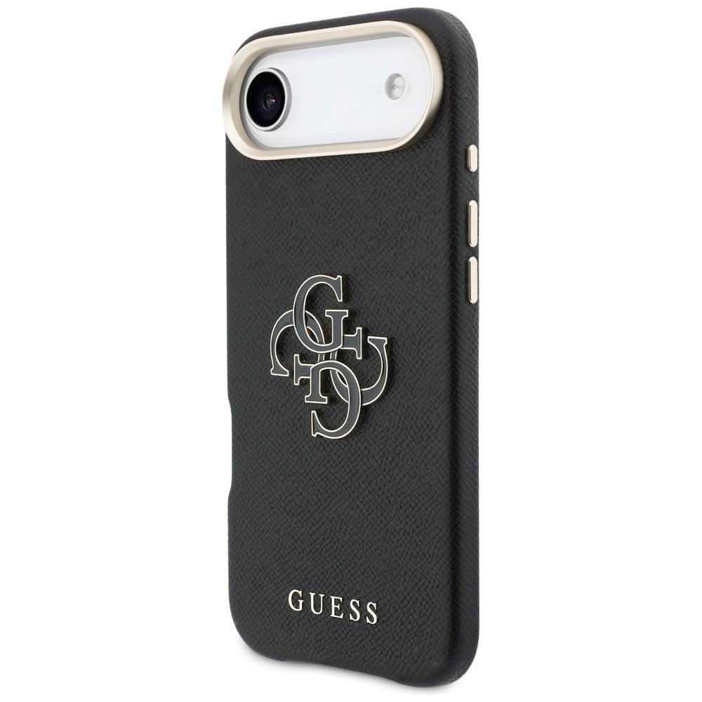 Husa pentru iPhone 17 Air - Guess Hardcase Resin Logo (GUHCP17M5PS4RGGK) - Black