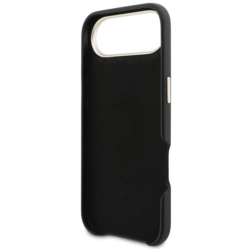 Husa pentru iPhone 17 Air - Guess Hardcase Resin Logo (GUHCP17M5PS4RGGK) - Black
