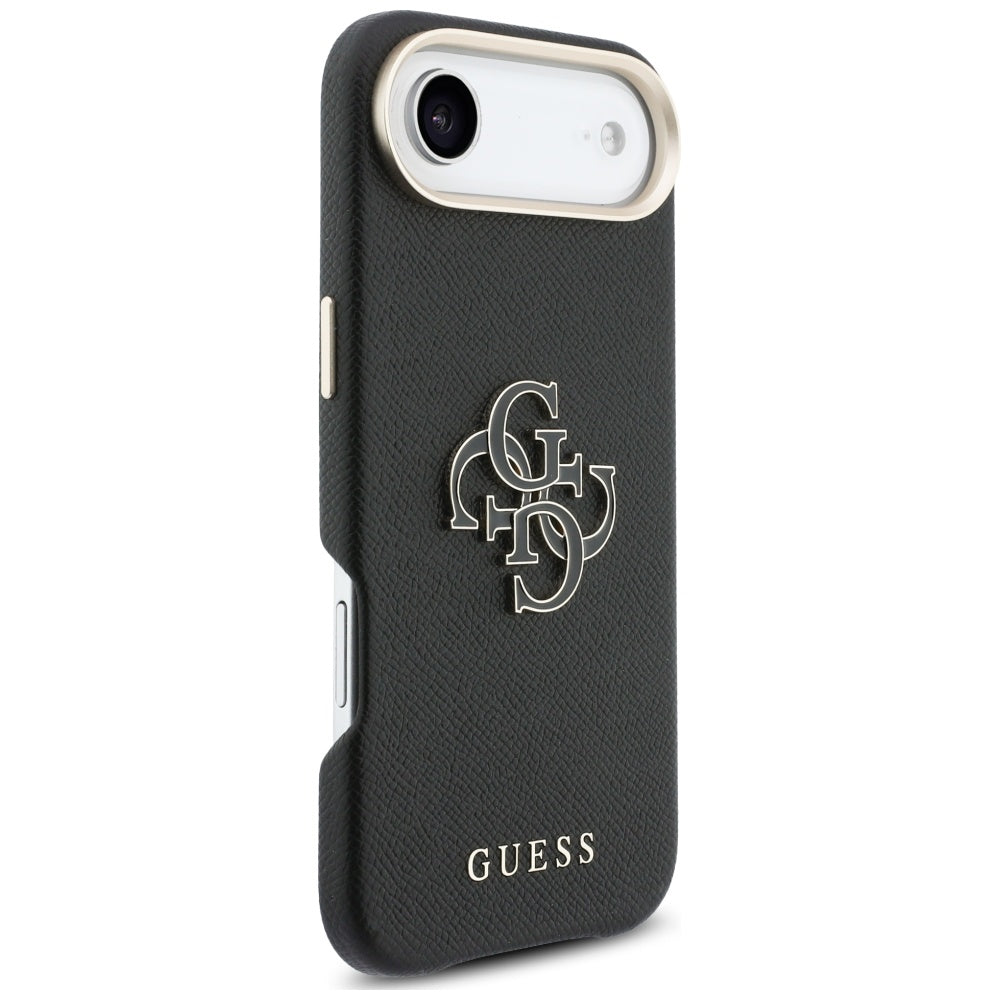 Husa pentru iPhone 17 Air - Guess Hardcase Resin Logo (GUHCP17M5PS4RGGK) - Black