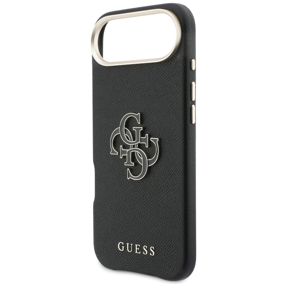 Husa pentru iPhone 17 Air - Guess Hardcase Resin Logo (GUHCP17M5PS4RGGK) - Black