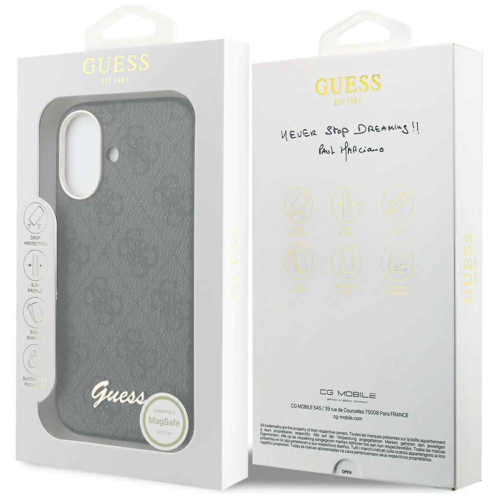 Guess - 4G Script MagSafe (GUHMP17S5P4FWMSK) - iPhone 17 - Black